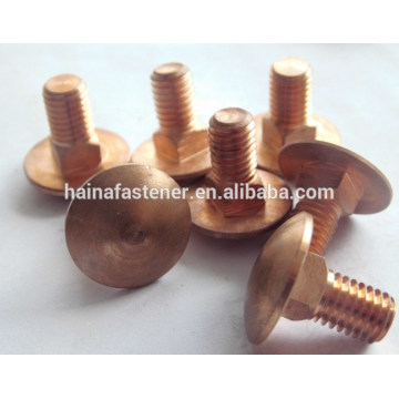 brass carriage bolt with nut